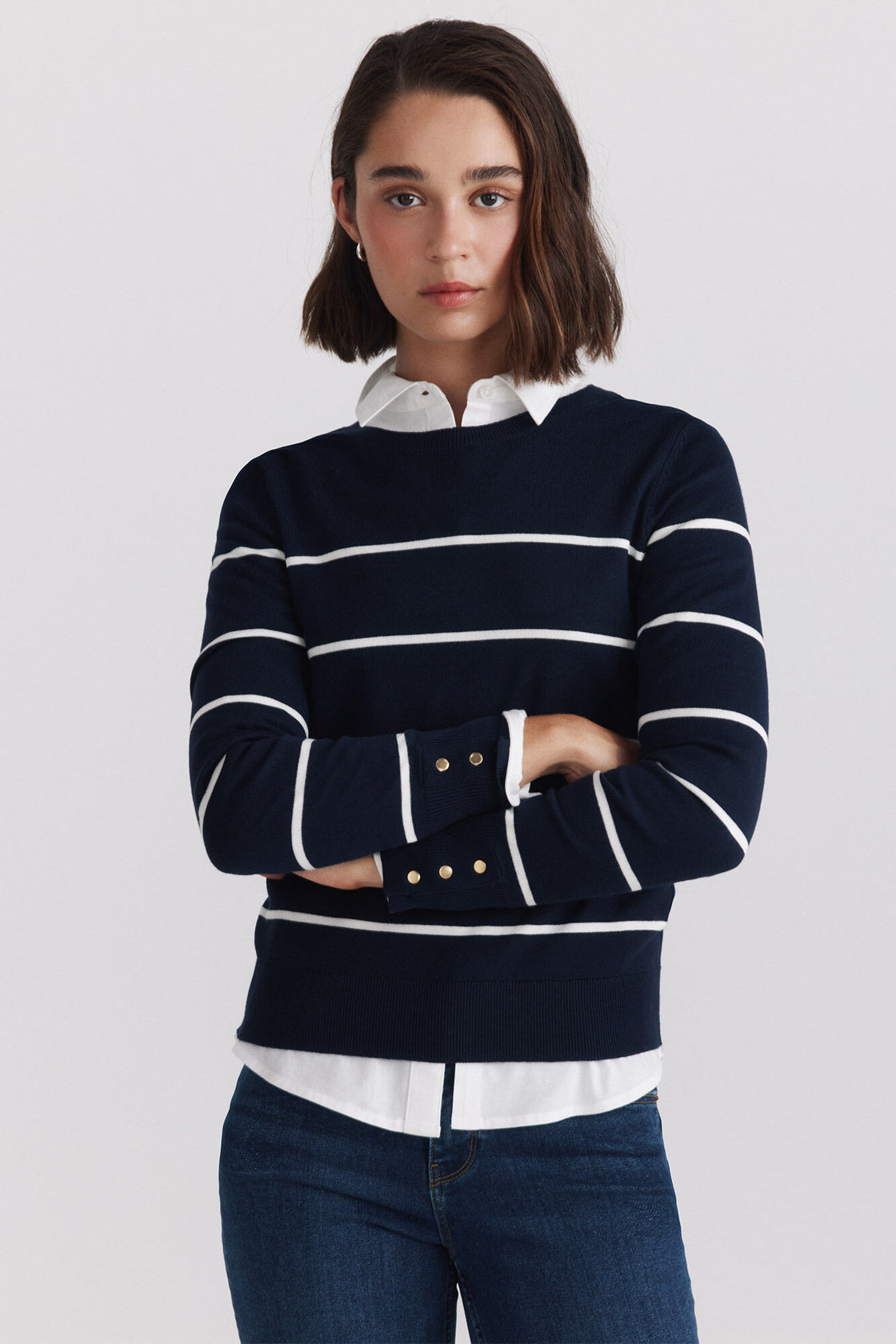 W CREW NECK PULLOVER
