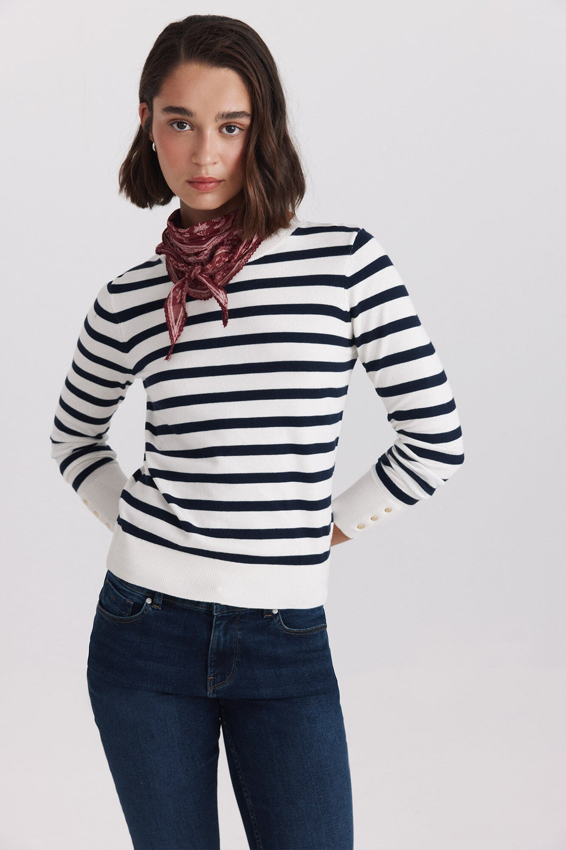 W CREW NECK PULLOVER