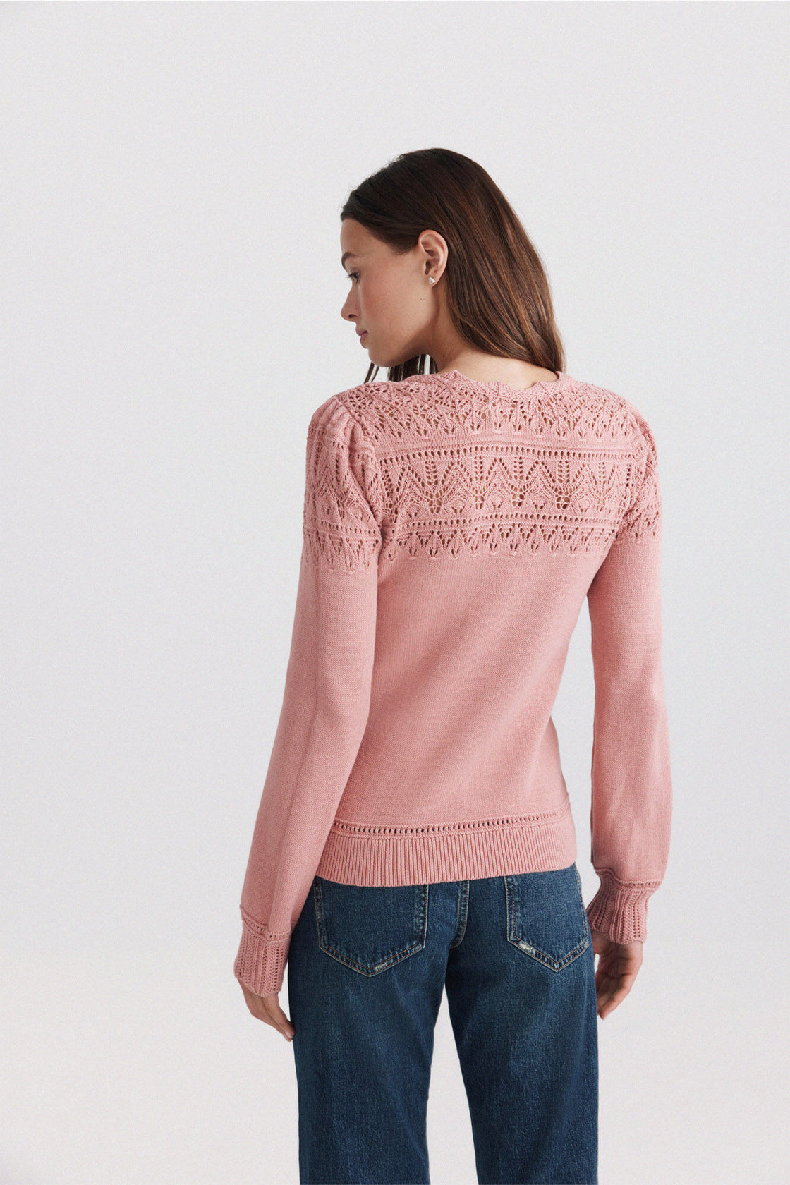 W POINTELLE SWEATER