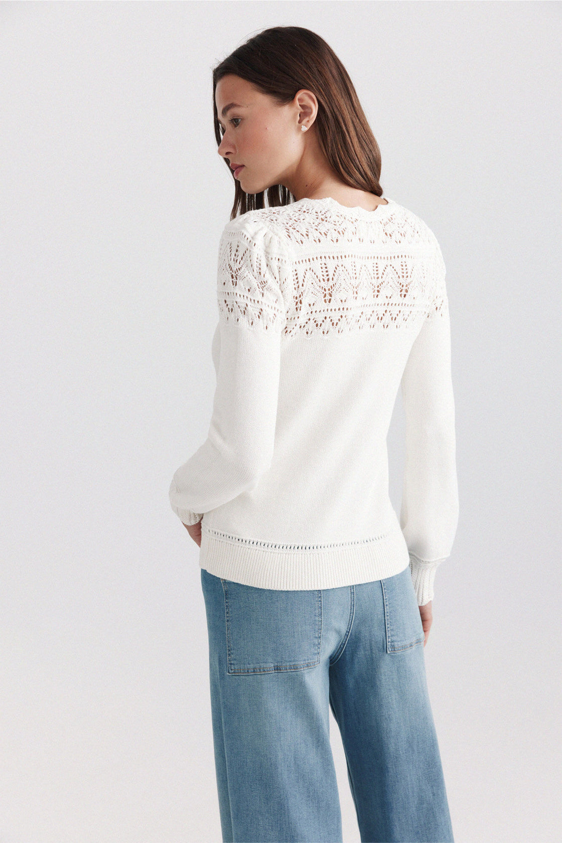W POINTELLE SWEATER