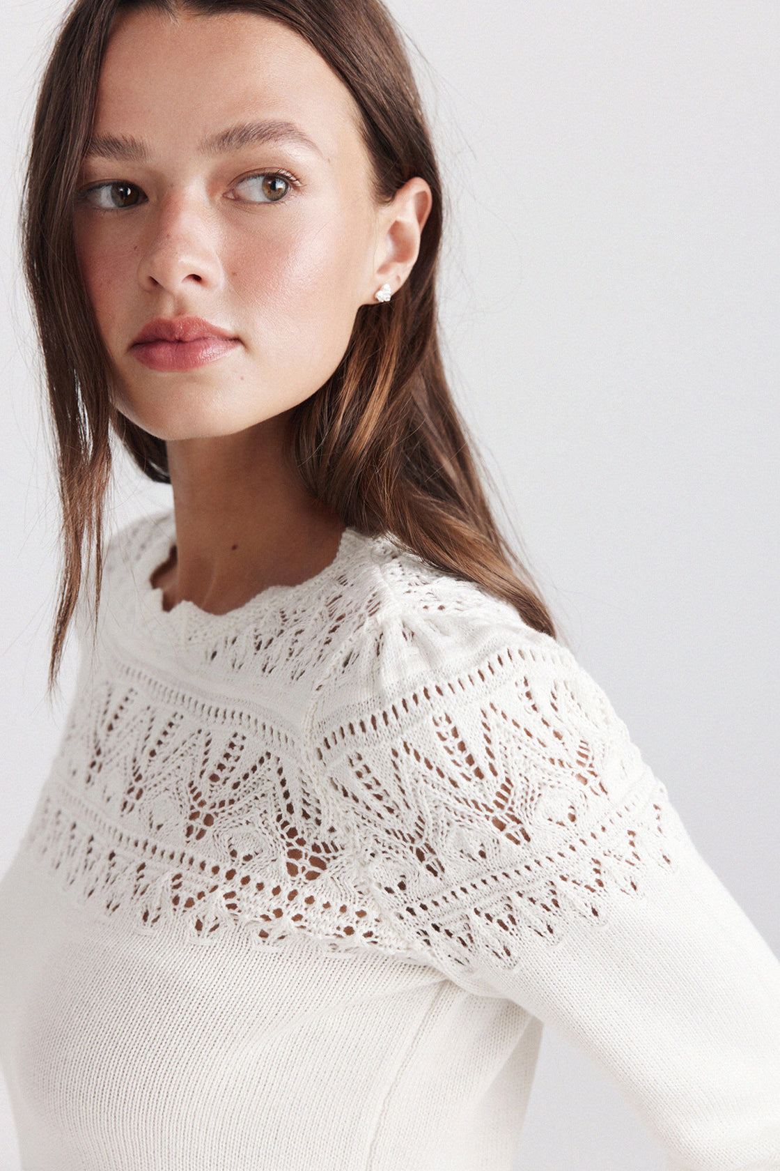 W POINTELLE SWEATER
