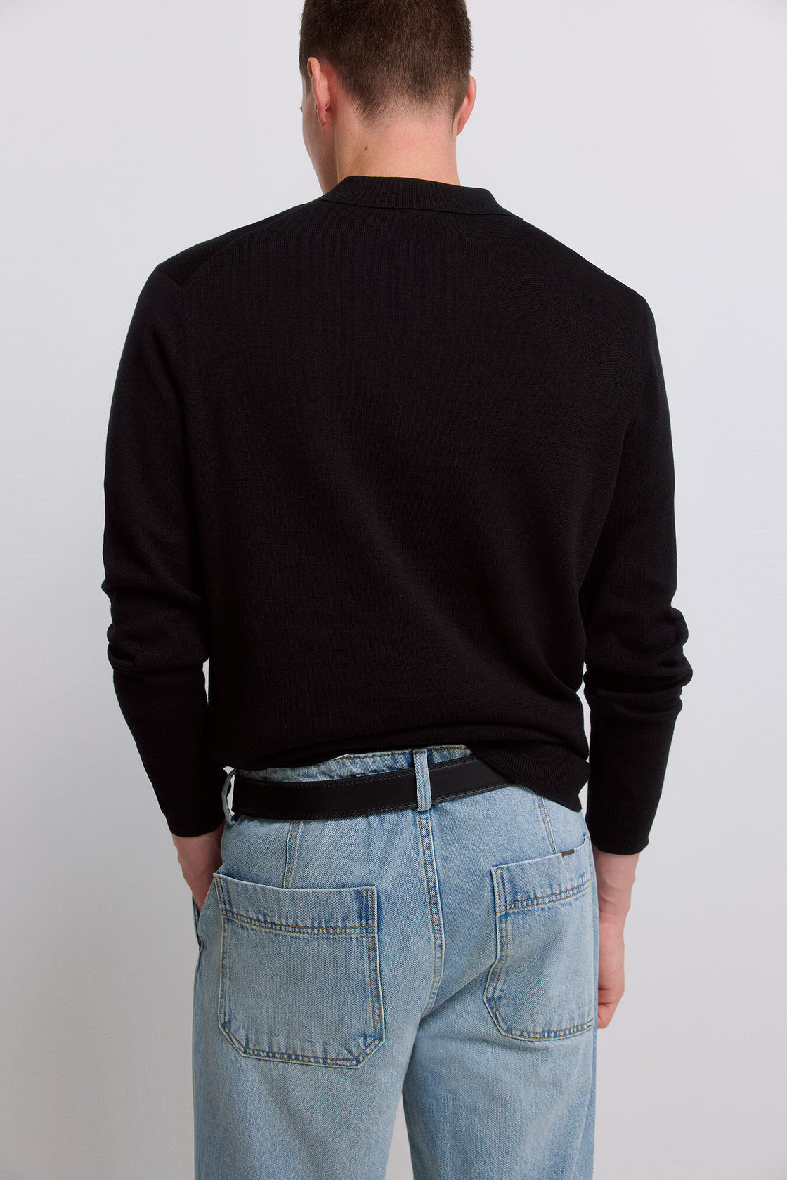 M RESORT COLLAR L/S POLO
