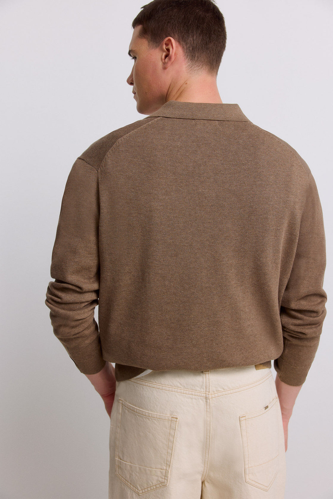 M RESORT COLLAR L/S POLO