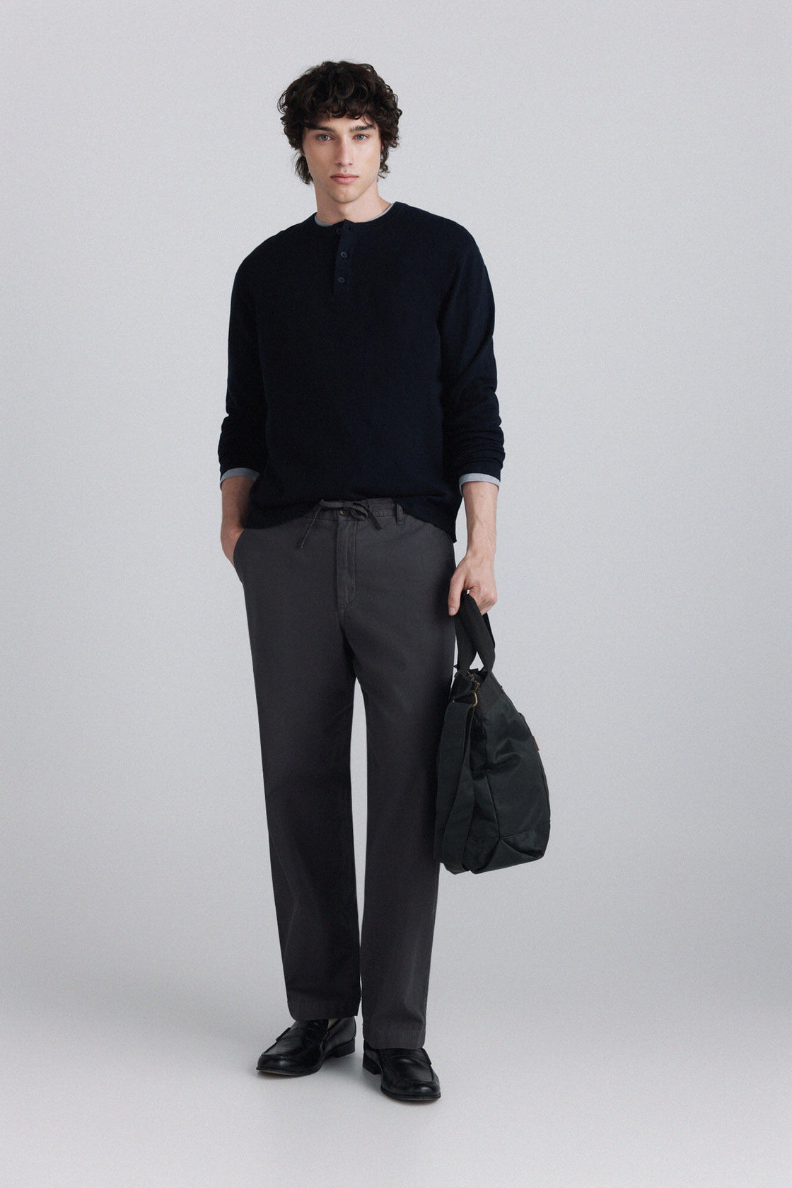 M HENDELY STRUCTURED L/S PULLOVER