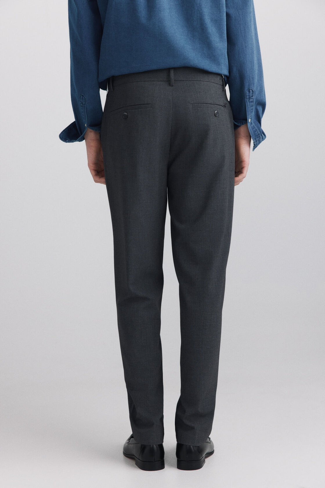 M CONFORT SLIM MELANGE FLUID CHINO