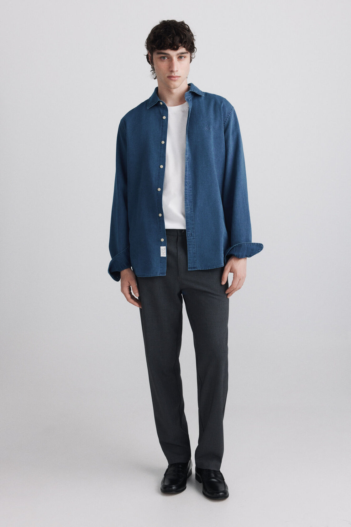 M CONFORT SLIM MELANGE FLUID CHINO