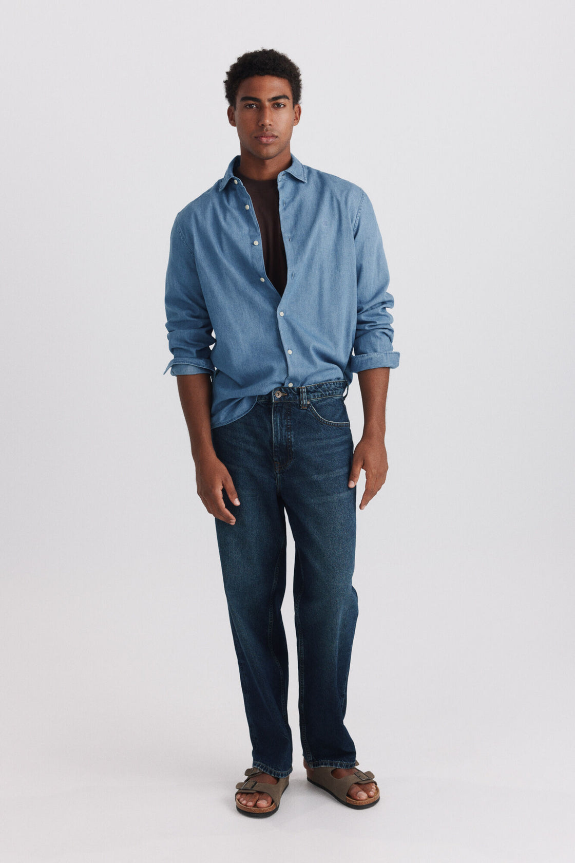M WIDE LEG FIT JEANS