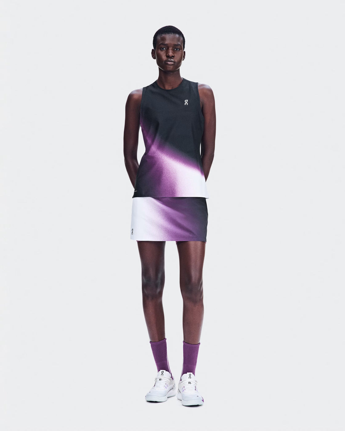 W Court Skirt Split Graphic