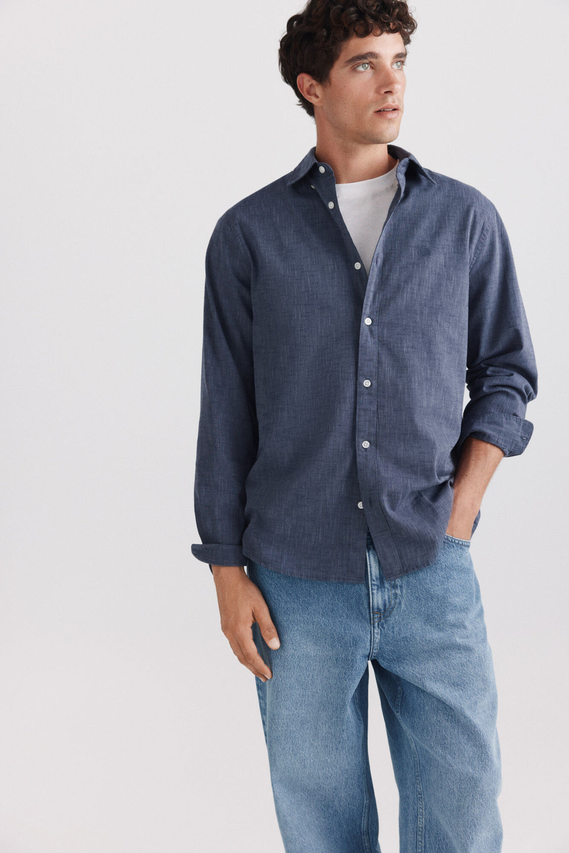 M LIGHT BUTTON DOWN L/S SHIRT