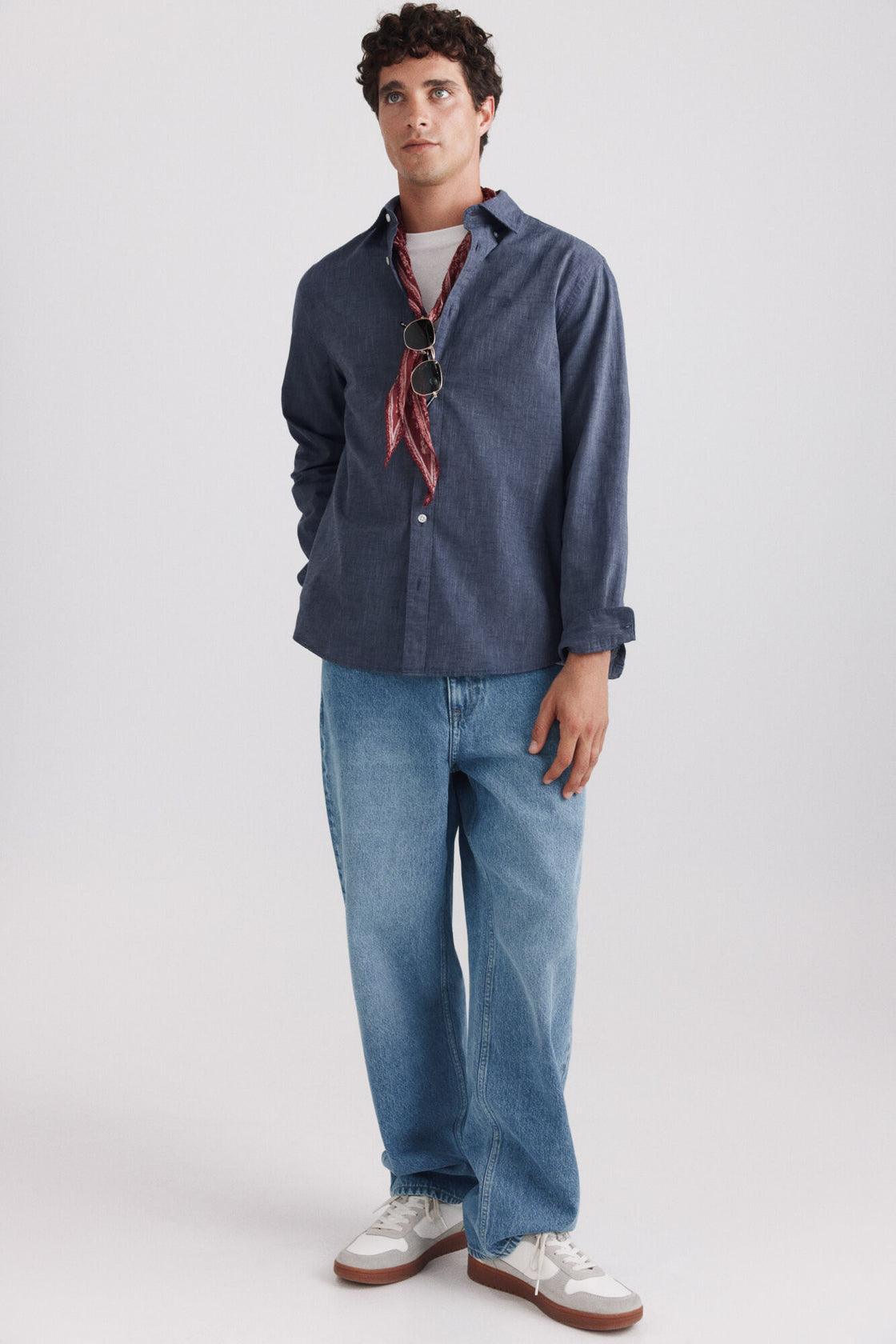 M LIGHT BUTTON DOWN L/S SHIRT