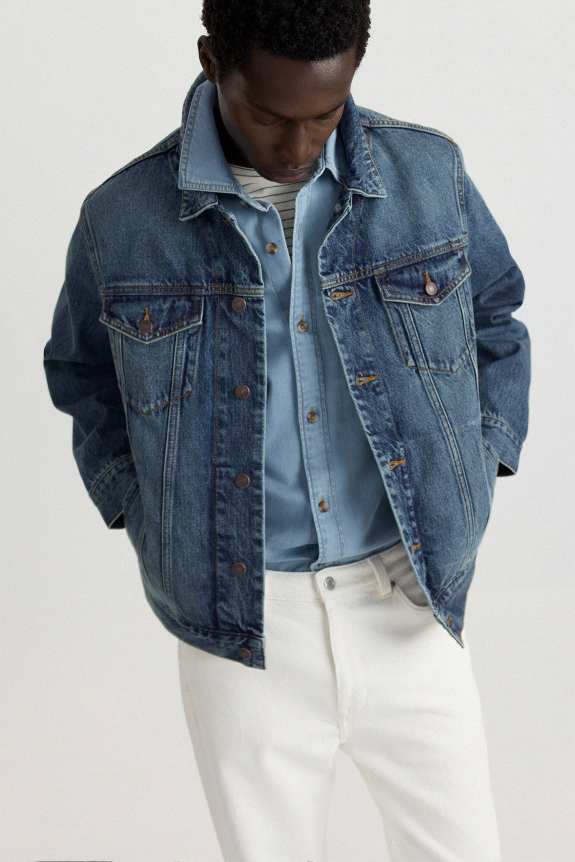 M BASIC TRUCKER DENIM JACKET
