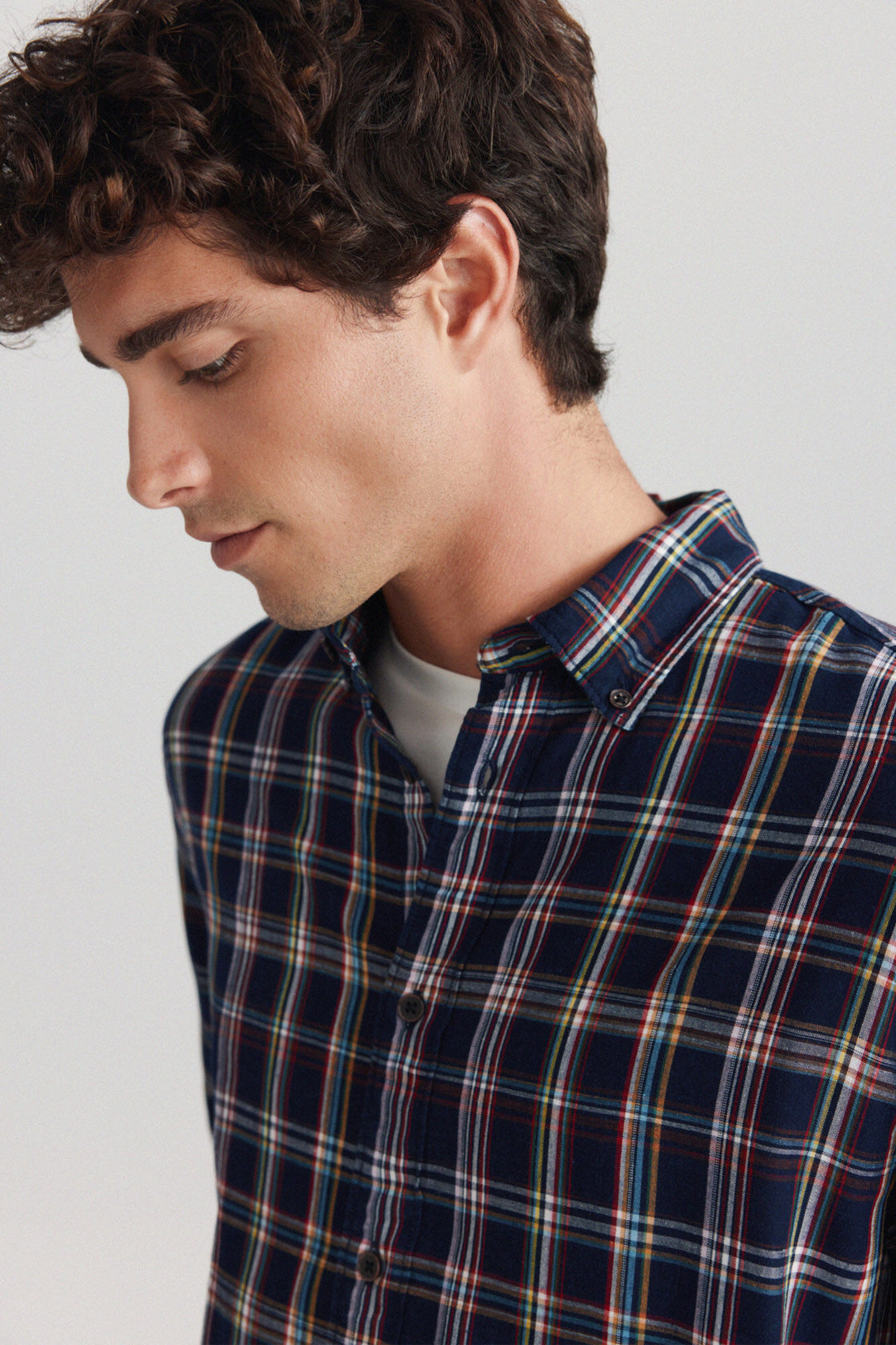 M AOP CHECKS L/S SHIRT