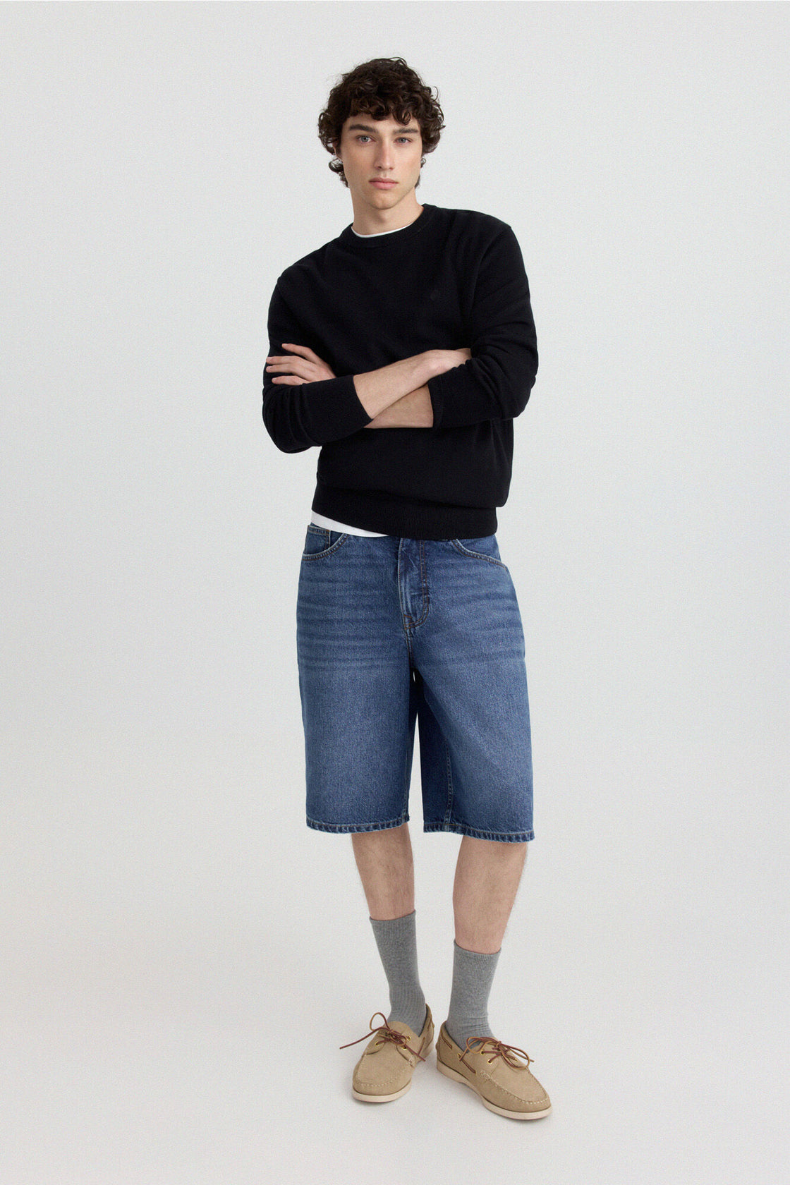 M CREW NECK BASIC PULLOVER GG12