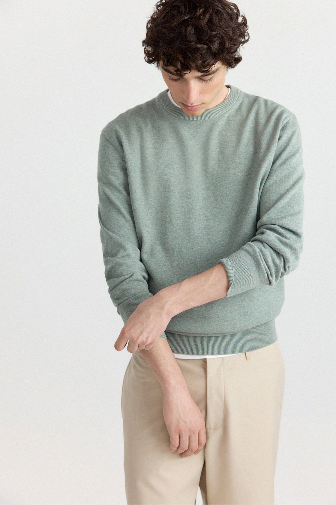 M CREW NECK BASIC PULLOVER GG12