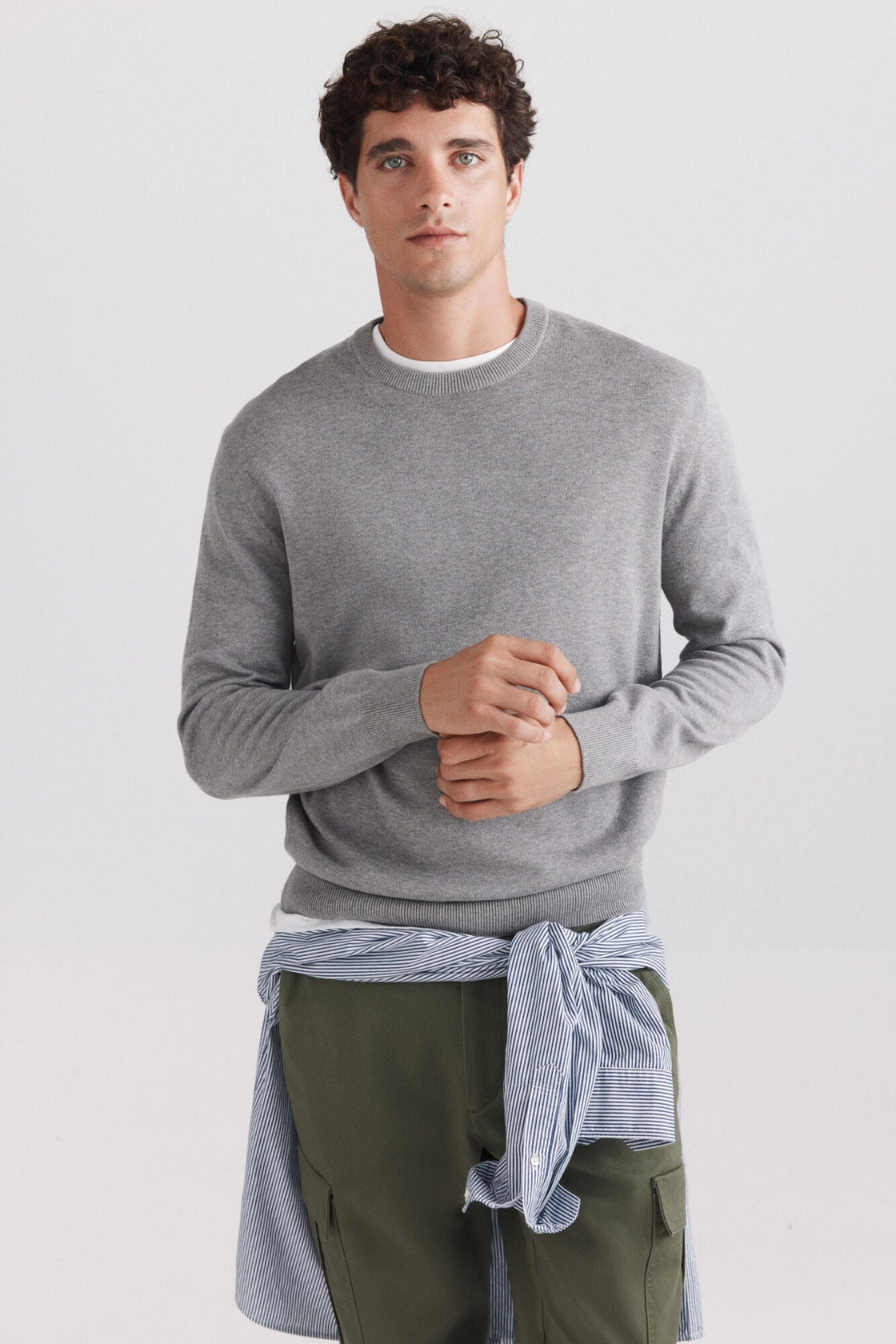 M CREW NECK BASIC PULLOVER GG12