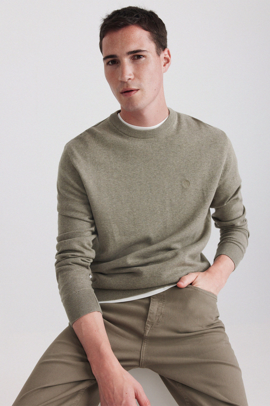 M CREW NECK BASIC PULLOVER GG12