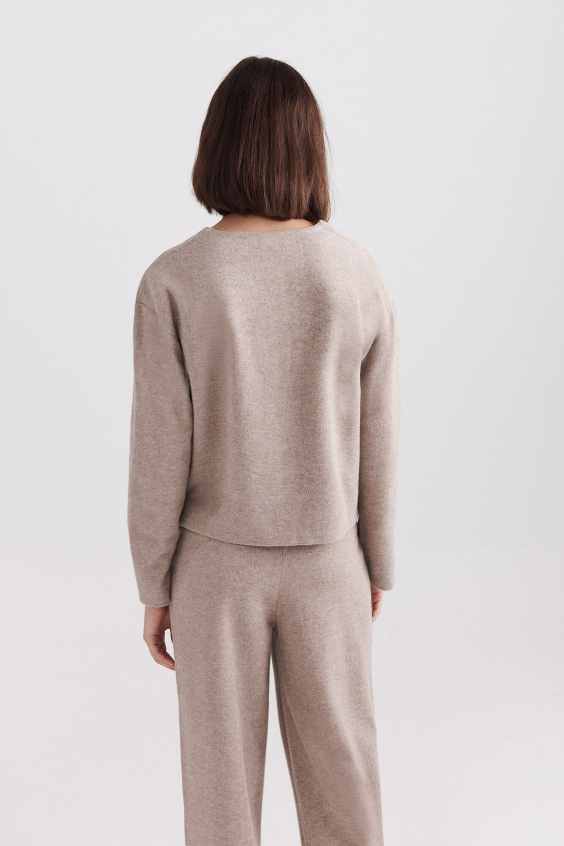 W BUTTONED KNIT JACKET