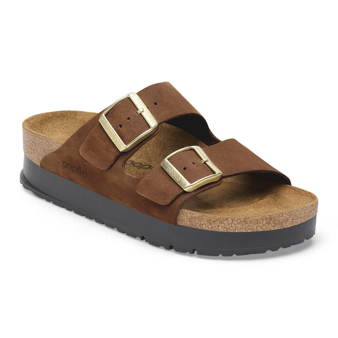 n1028366ARIZONA PLATFORM DARK TEA | NUBUCK LEATHER