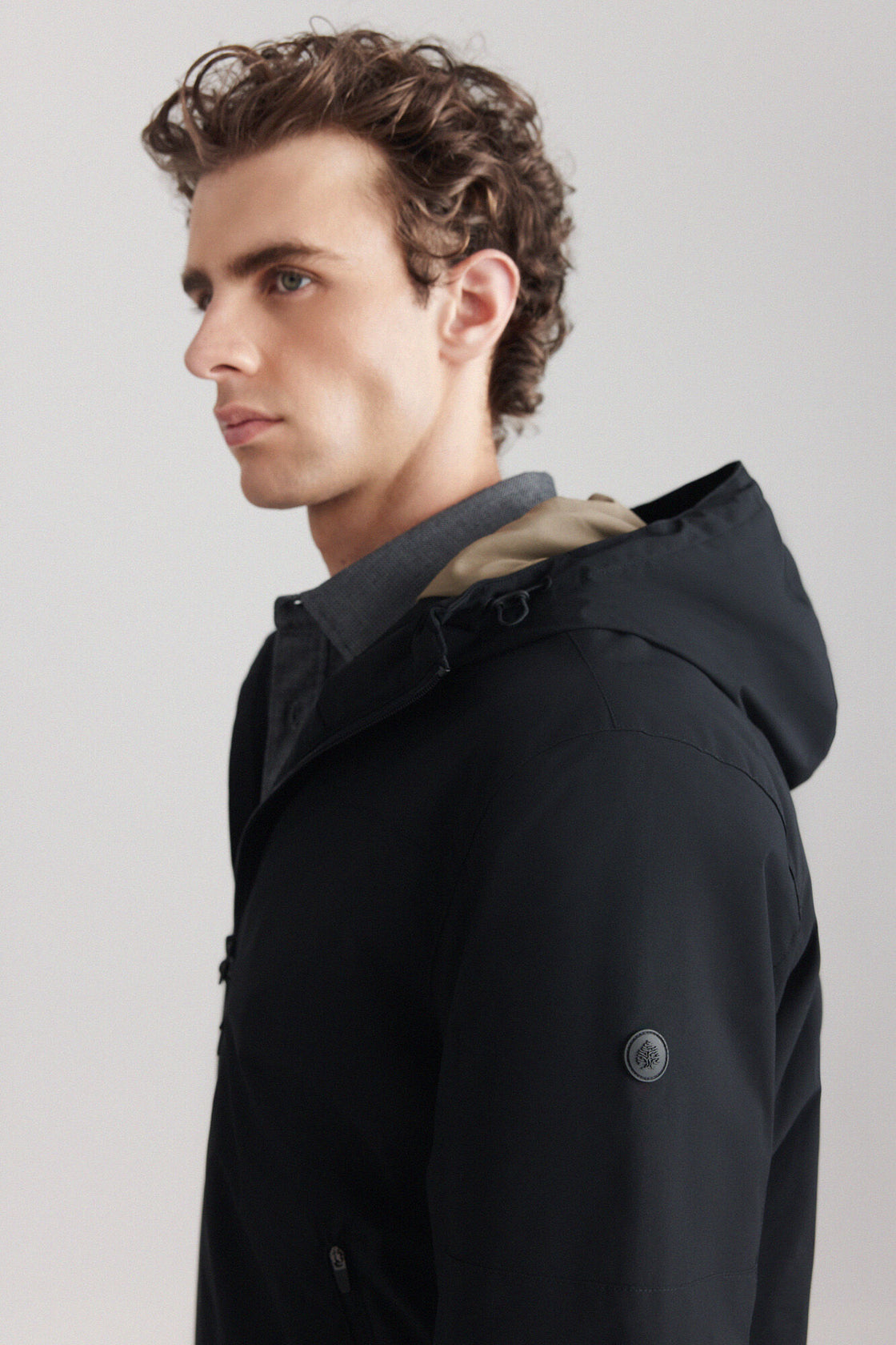 M TECH PUFFED ZIP UP HODDIE