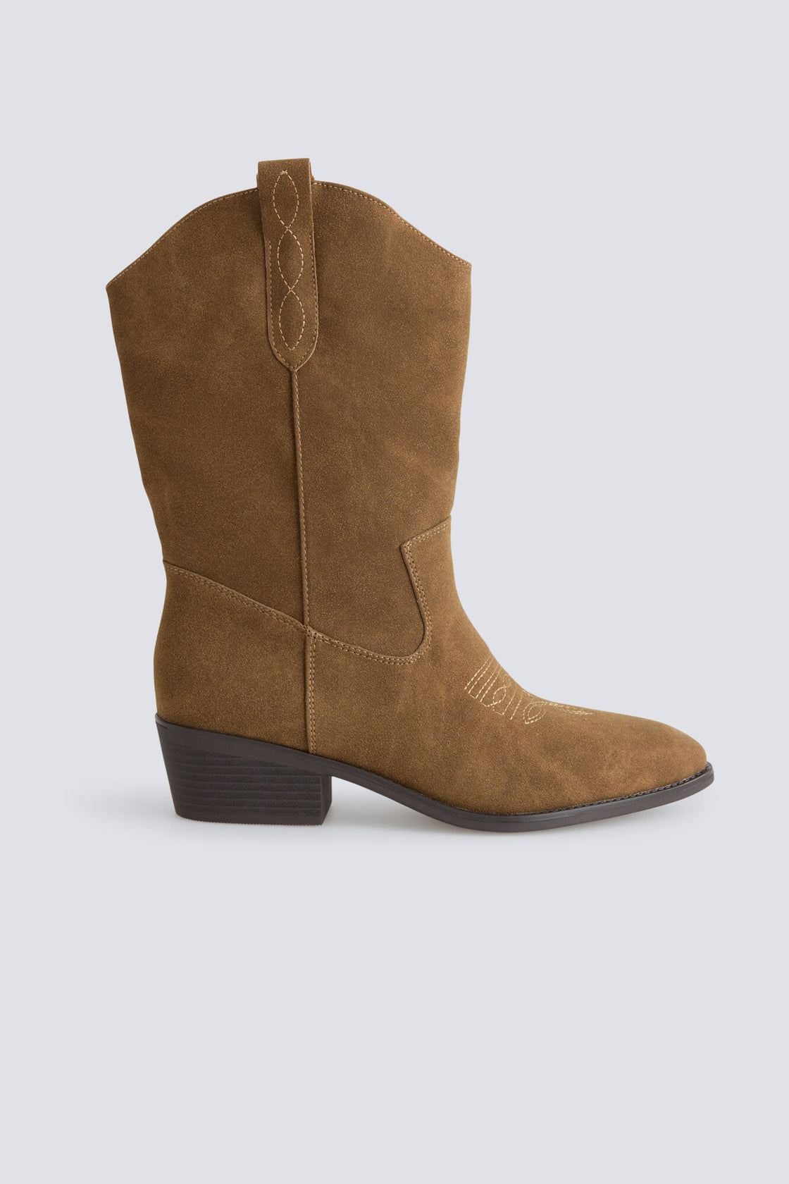 W TALL COWBOY SUEDE BOOTS