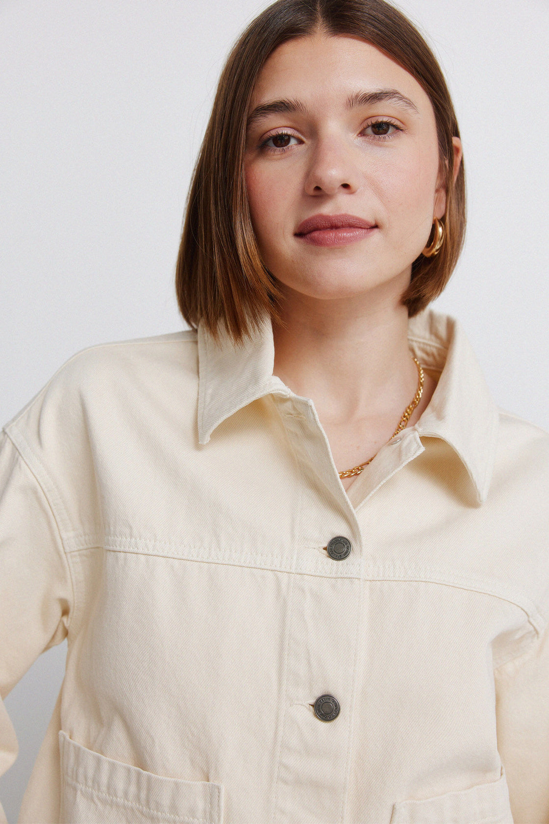 W 5.G.A.SOBRECAMISA DENIM CRUDA