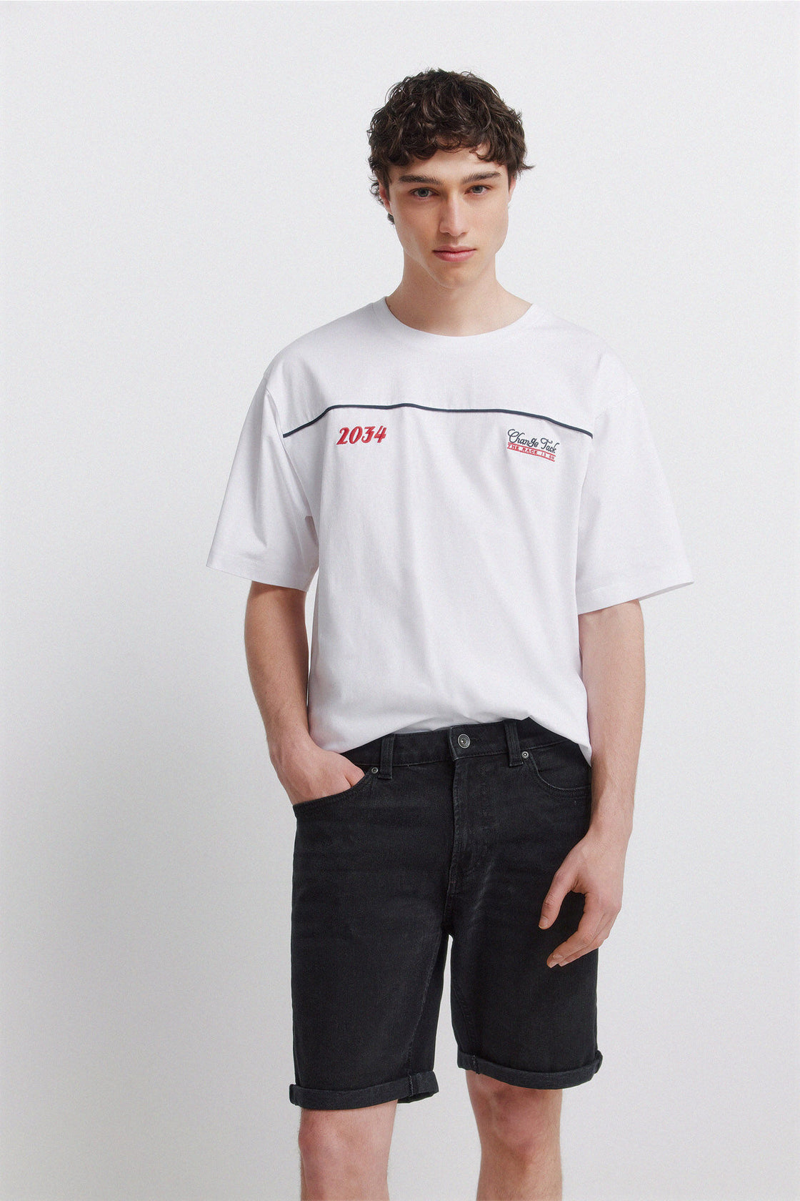M BERM DNM SLIM BASICA NEGRO