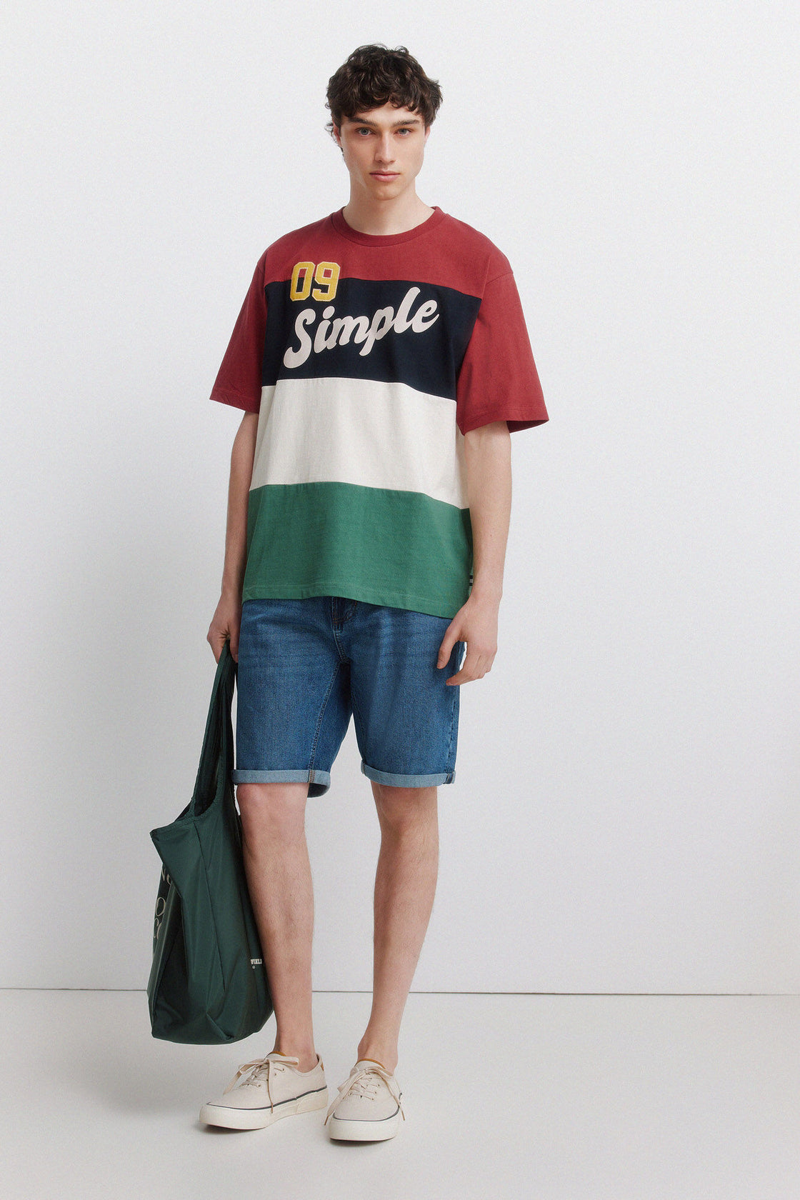 M CAMISETA BLOQUE NÚMERO PARCHE