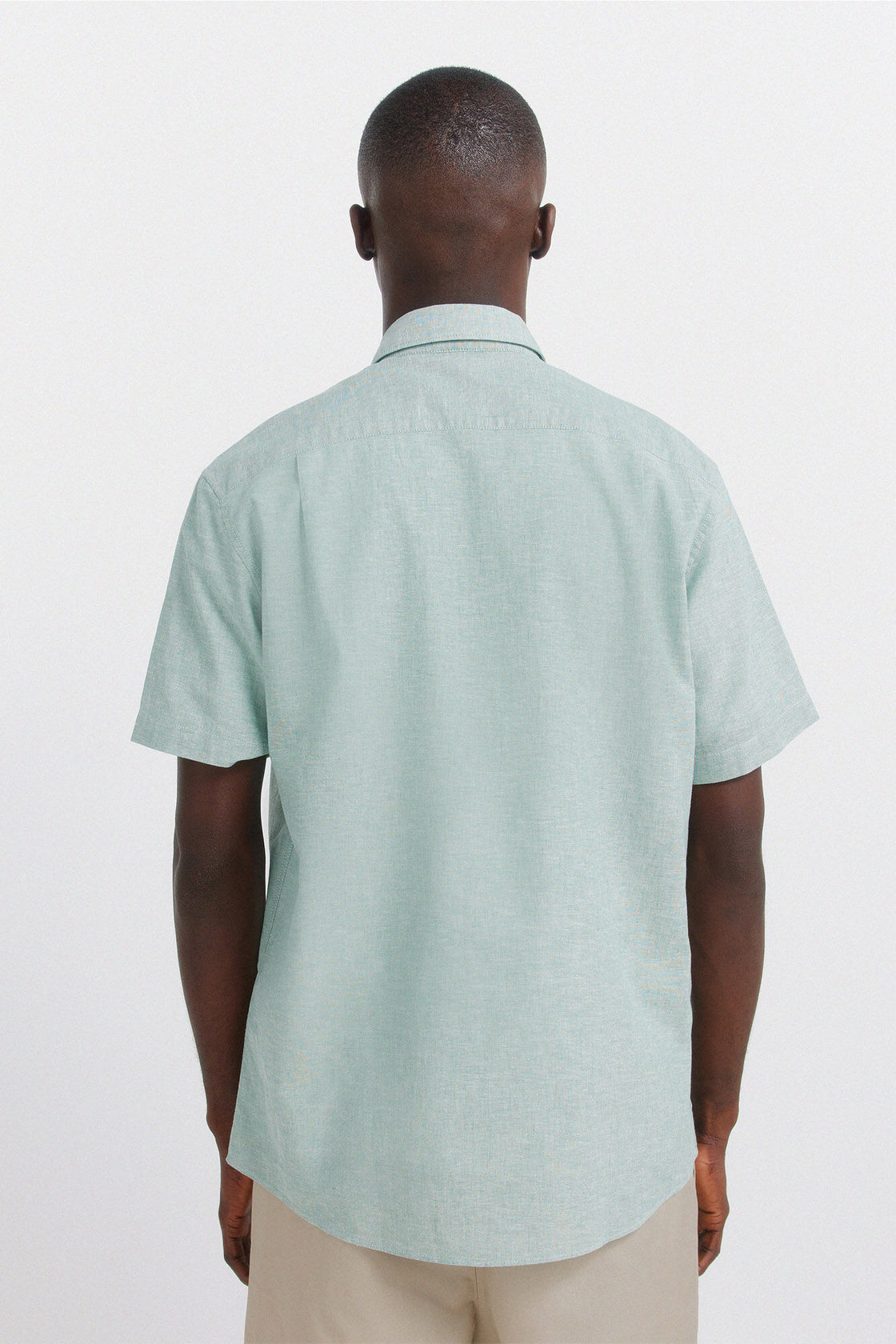 M LINEN BASIC SHORT SLEEVE