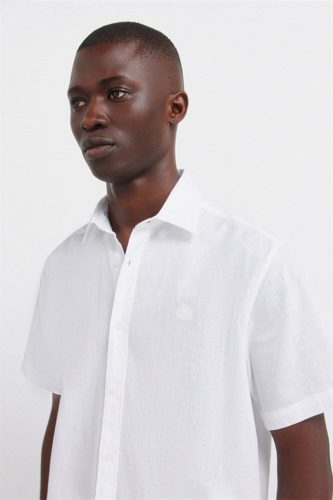 M LINEN BASIC SHORT SLEEVE