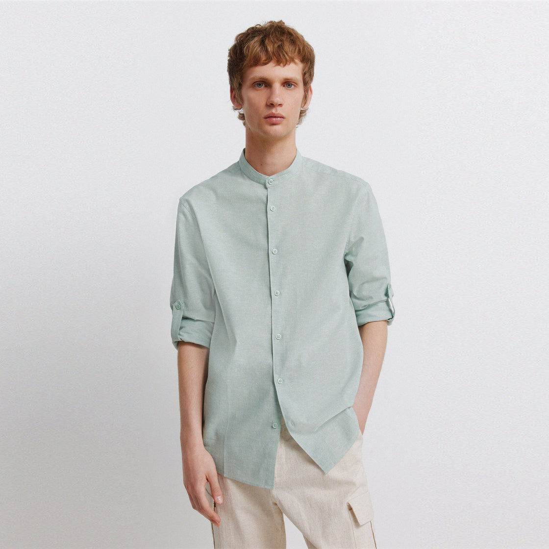 M LINEN LONG MAO