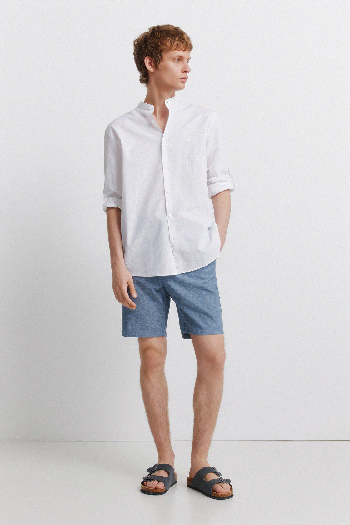 M LINEN LONG MAO