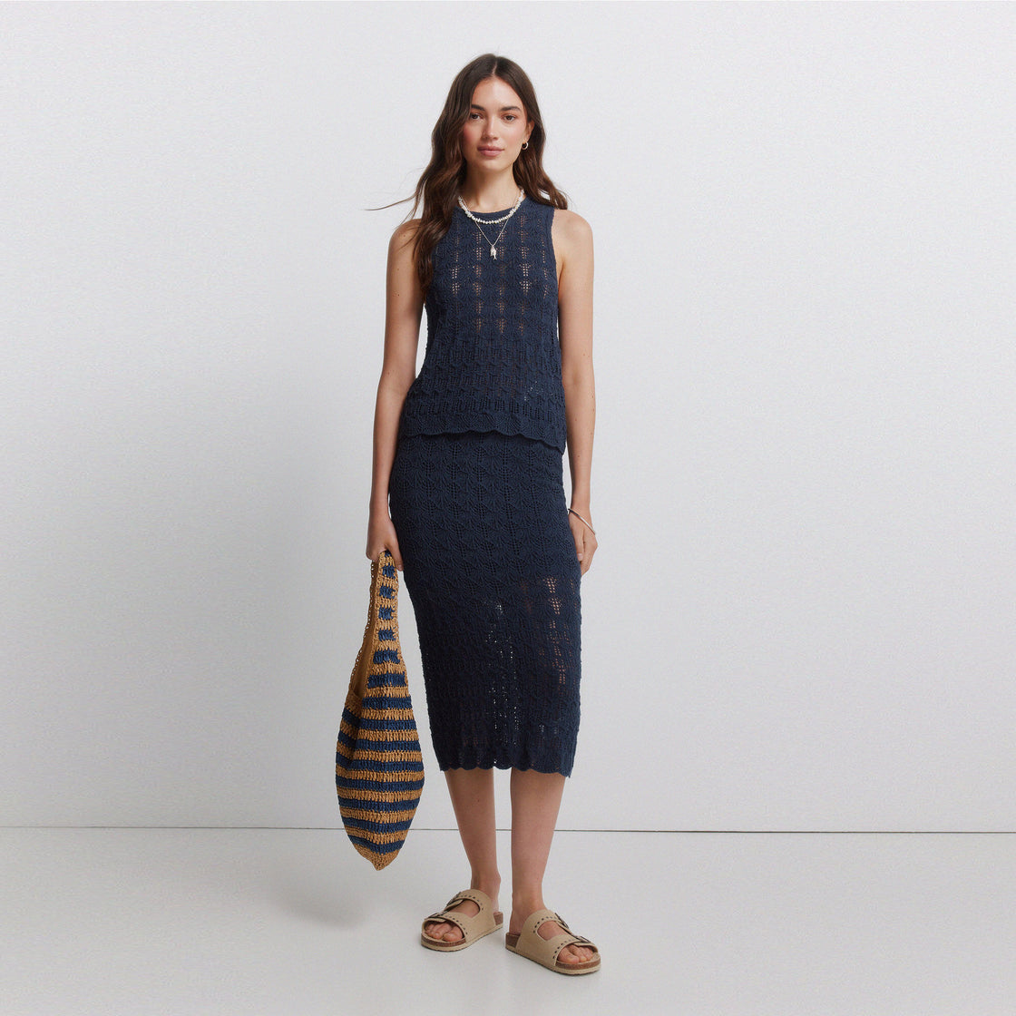 W 8.GYM.A.FALDA BAJO ONDAS NAVY