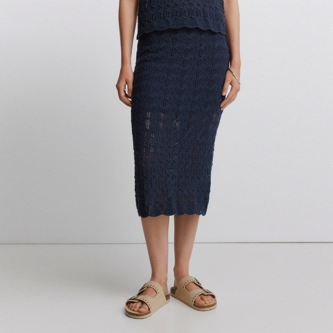 W 8.GYM.A.FALDA BAJO ONDAS NAVY