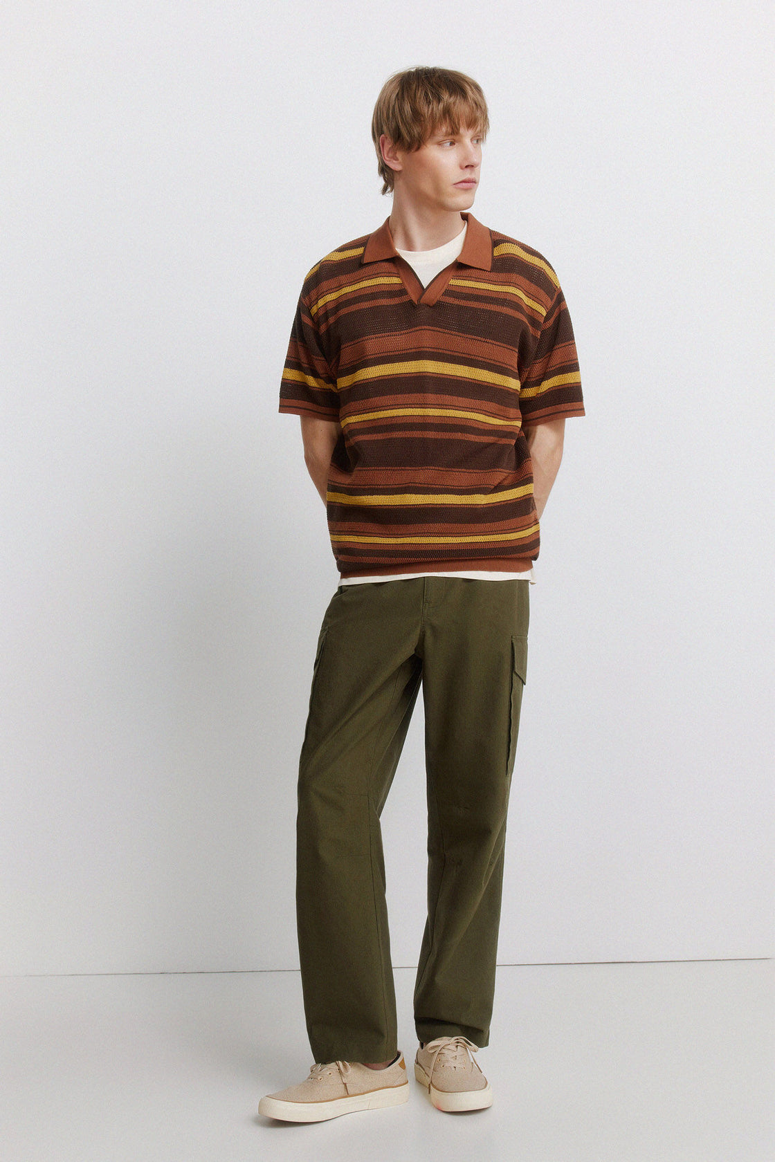 M CHINO CARGO LINO STRAIGHT