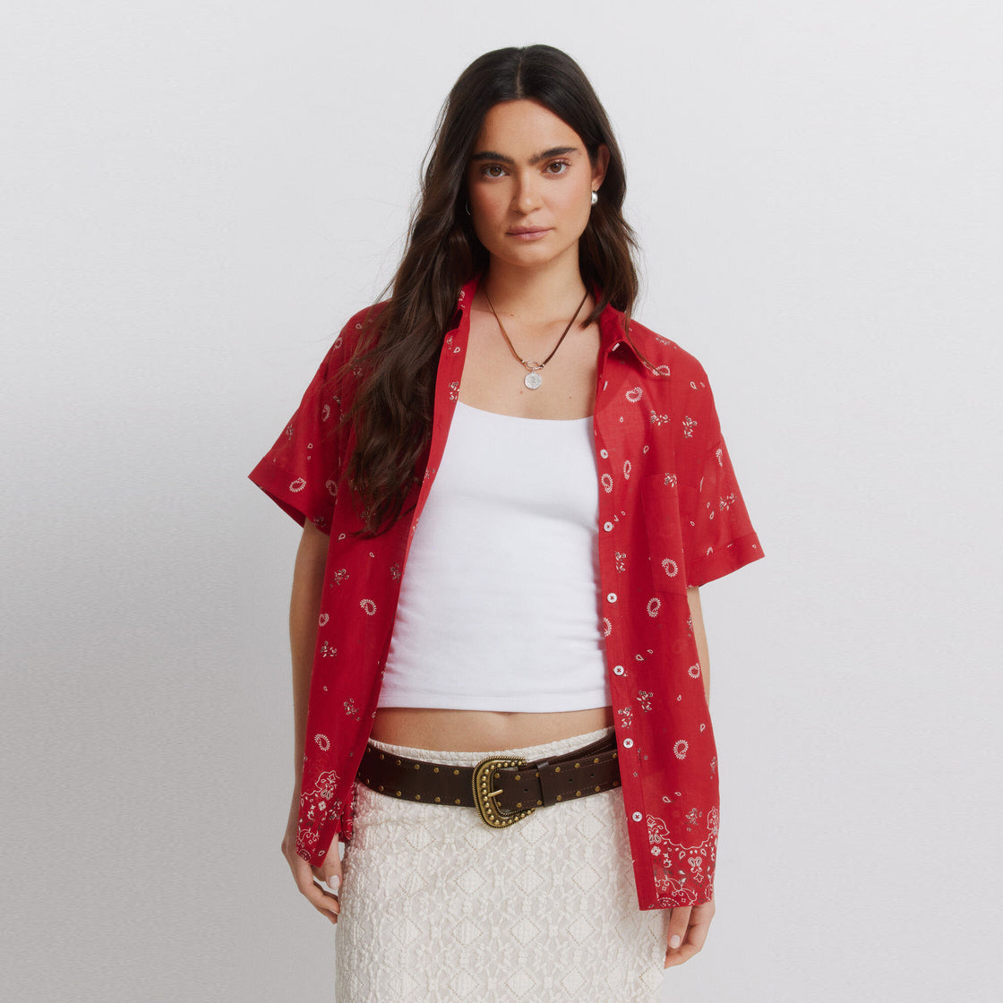W 9.G.A.CAMISA BANDANA ROJA