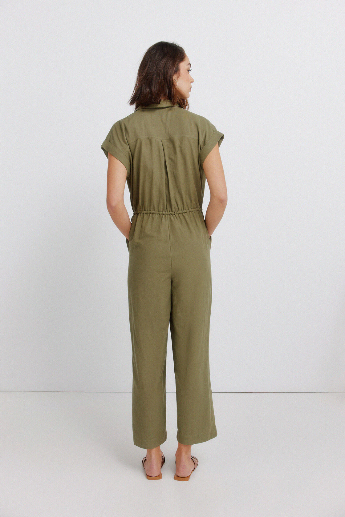 W LINEN JUMPSUIT