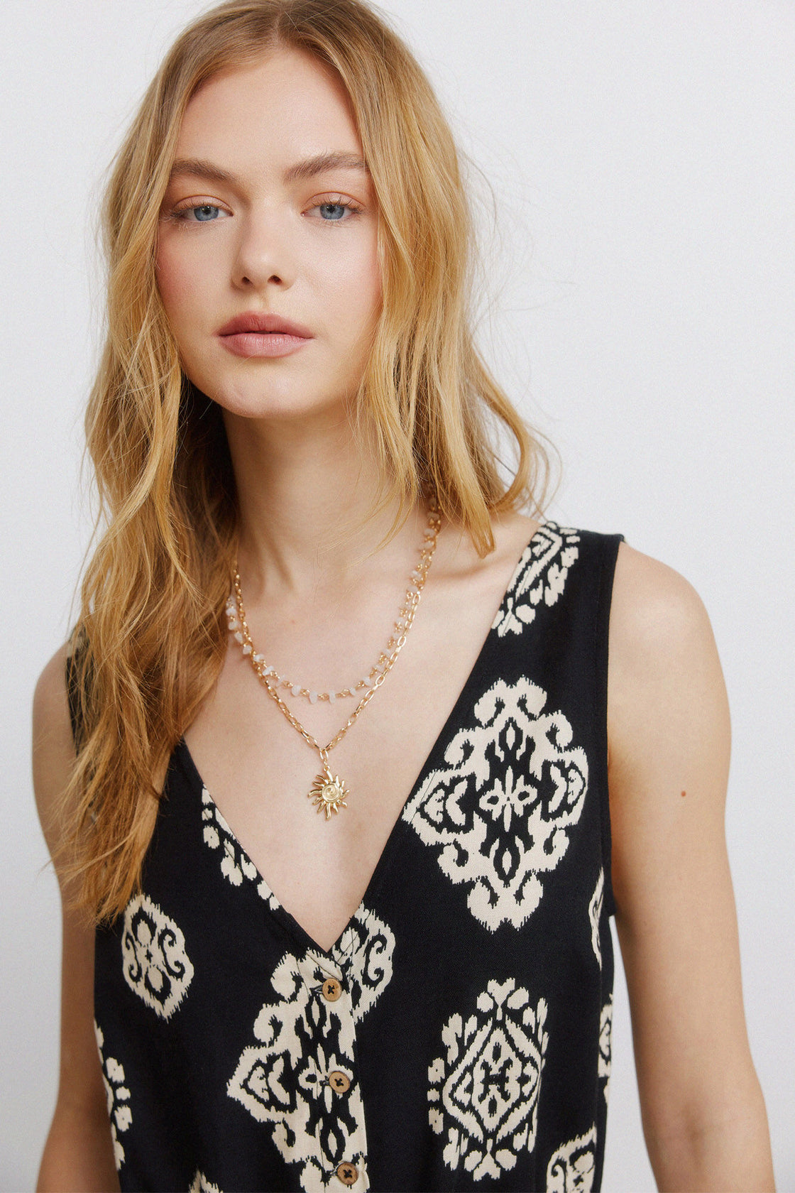 W SLEEVELESS POCKET LINEN JUMPSUIT