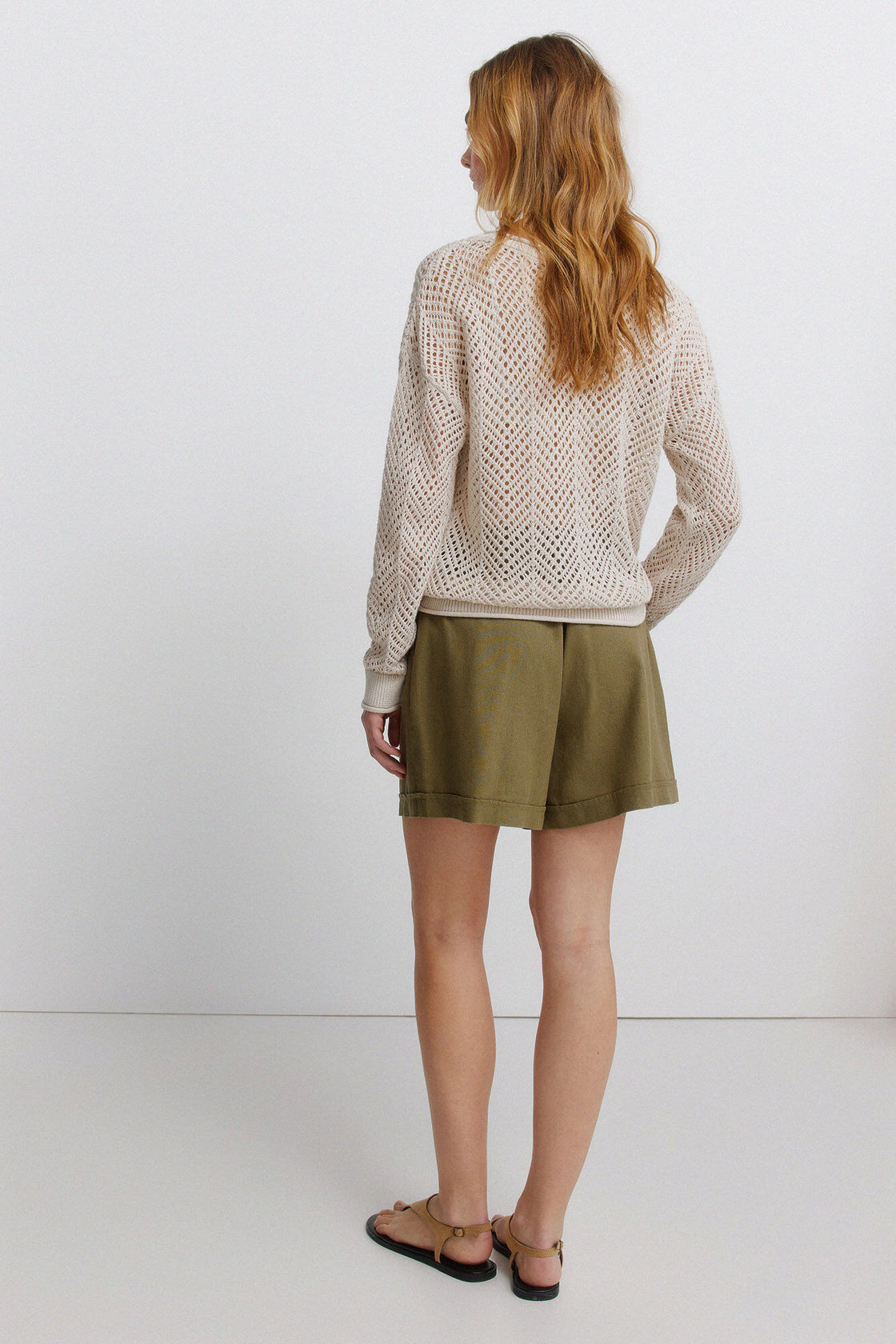 W 8.T.B.SHORT LINO CINTURON KHAKI