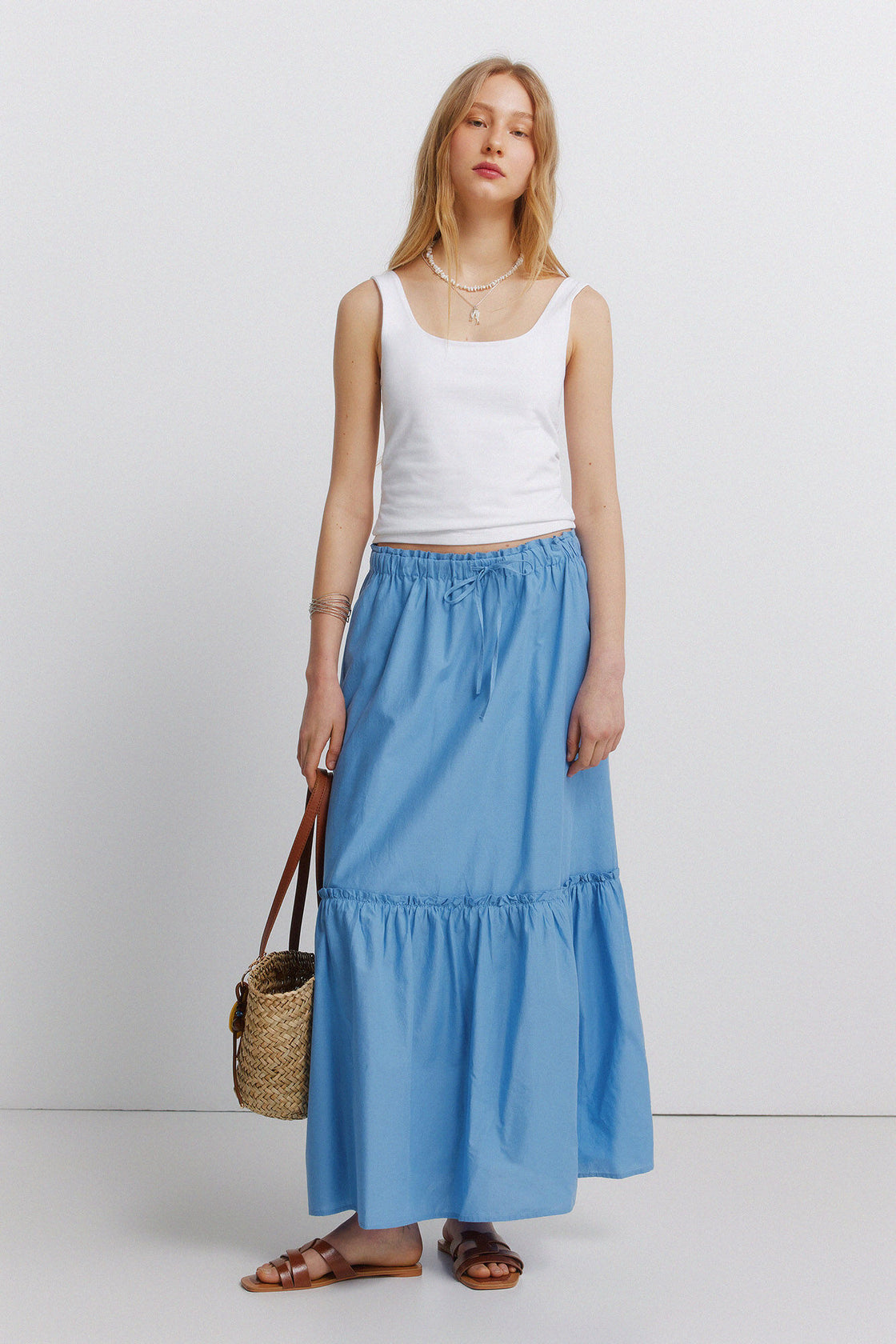 W 8.G.M.FALDA MIDI ALG VOILE