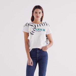 W SHORT SLEEVE T-SHIRT BONJOUR