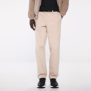 M WIDE FIT CHINO WITH PLEATS